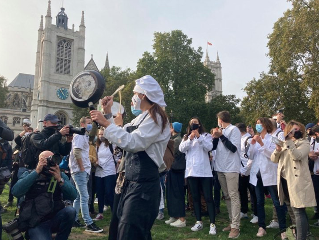 HospoDemo takes place outside the Houses of Parliament